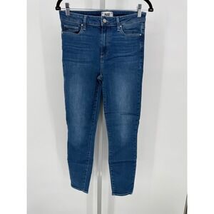 PAIGE Hoxton Ankle High Rise Skinny Jeans Women's Size 28‎ Blue Denim
